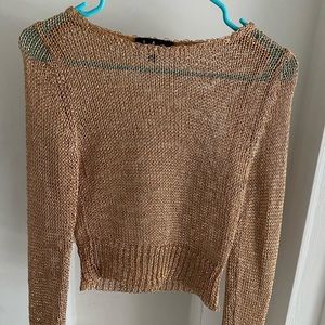 Lulus rose gold crop top